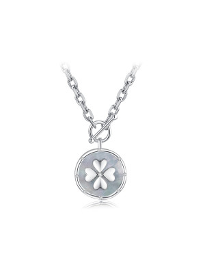 项链•幸运硬币系列 Four-leaf clover coin pendant necklace 四叶草硬币吊坠项链