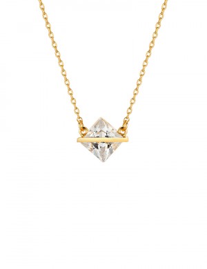 Necklace• Shining Diamond Collection Square Diamond Necklace