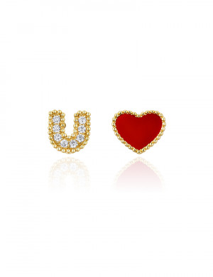 Earrings• Love You Collection I Love U Earstuds