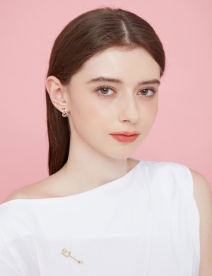 Earrings• King&Queen Collection  Poker Face Ear Studs