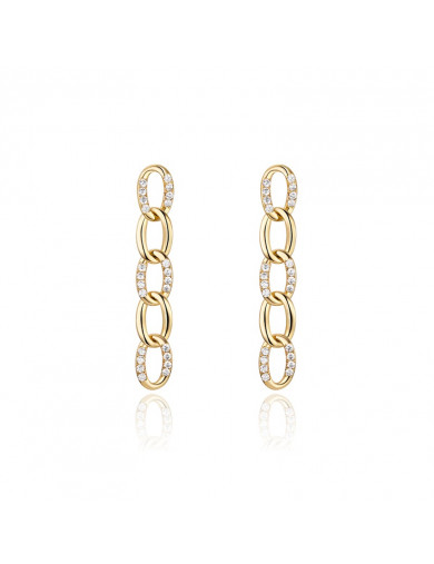 Earrings• Glam Ever X Akiiiko Co-Branded Zircon earrings in long chains 