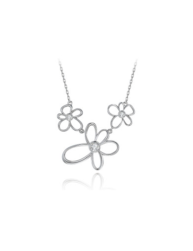 项链•白描花系列 White painted necklace 白描花项链