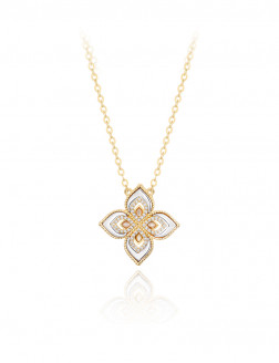 Necklace•Fritillary clover series clover metal necklace 