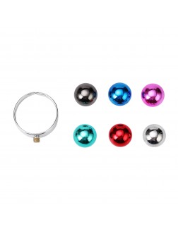Ring•Fashion Collection The More The Merrier convertible ring+red beads