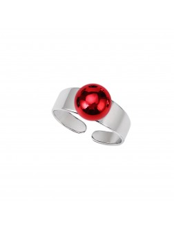 Ring•Fashion Collection The More The Merrier convertible ring+red beads